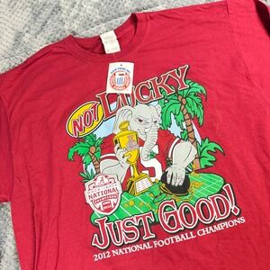 Alabama Crimson Tide 2012 National Champions Shirt Mens XL Long Sleeve Roll Tide